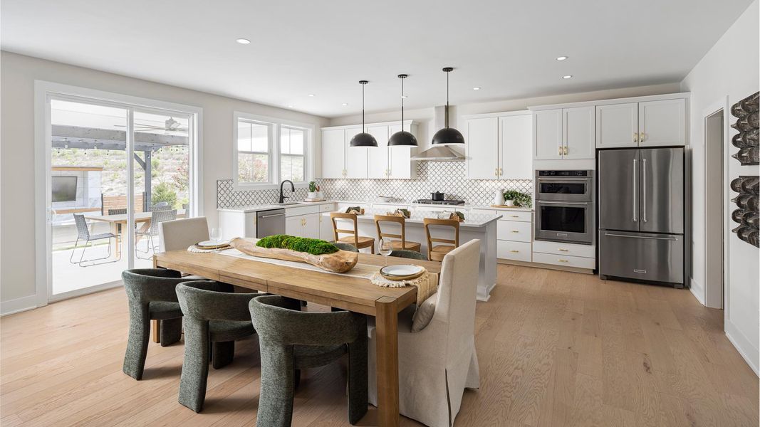 Elegant casual dining areas perfect for the every day and entertaining