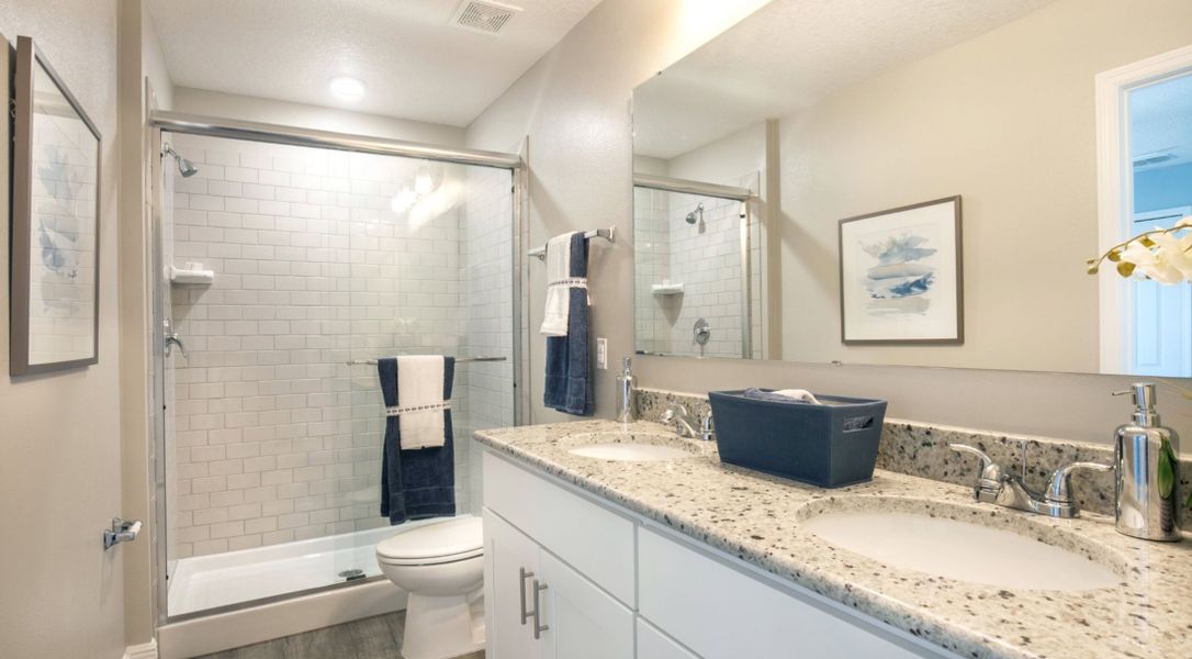 Furnished interior in a model home at Crosswinds in Haines City (Image 9). Furnished interior in a model home at Crosswinds in Haines City (Image 9).