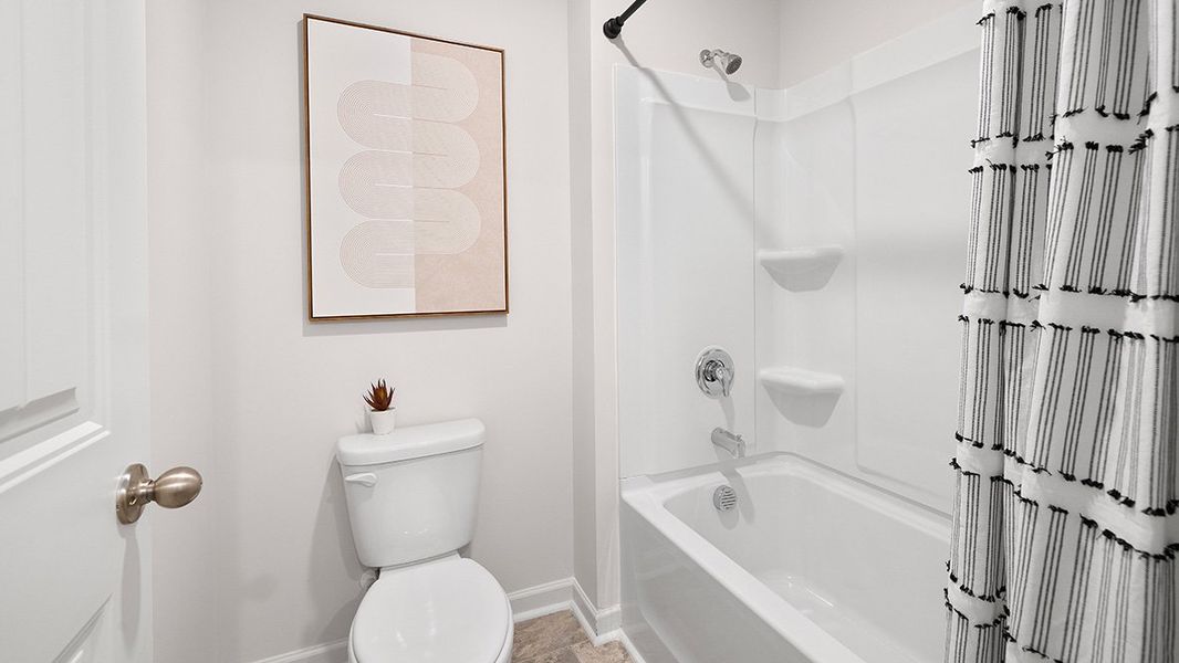 Furnished interior in a model home at Oaks at Cedar Grove in Fairburn (Image 41).