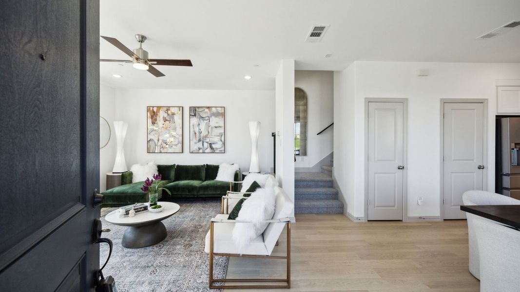 Furnished interior in a model home at City Point in North Richland Hills (Image 7).