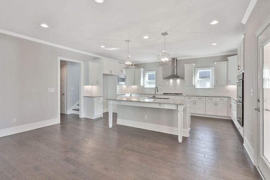 Furnished interior in a model home at Estates at Dorsett Bridge in Douglasville (Image 3).