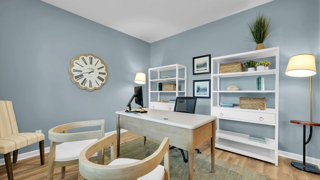 Furnished interior in a model home at The Cove at Mallard Crossing in Summerville (Image 18).