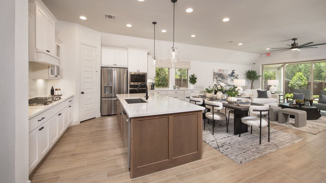 Furnished interior in a model home at Woodhavyn 50' in Magnolia (Image 6). Furnished interior in a model home at Woodhavyn 50' in Magnolia (Image 6).