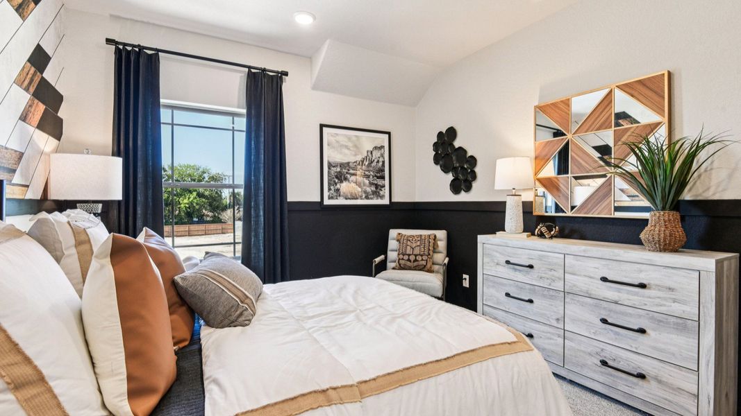 Furnished interior in a model home at Clear Creek in New Braunfels (Image 50).