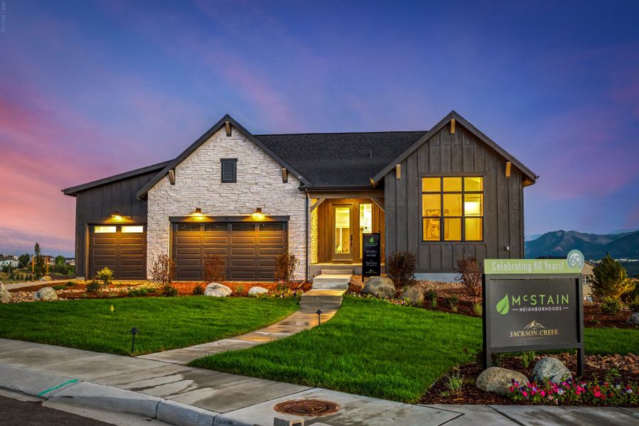 Front exterior of a home in the Jackson Creek community, located in Monument, CO (Image 5).