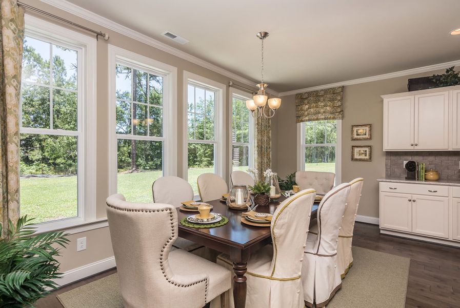 Furnished interior in a model home at Melton Oaks - Robuck Homes in Garner (Image 5). Furnished interior in a model home at Melton Oaks - Robuck Homes in Garner (Image 5).