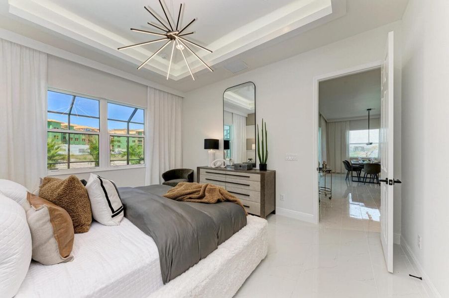 Furnished interior in a model home at Inspiration at Watercolor Place in Bradenton (Image 223).