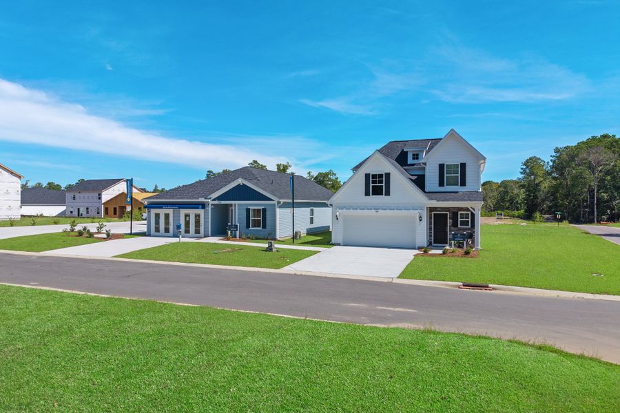 Front exterior of a home in the Creekview Landing community, located in Shallotte, NC (Image 2).