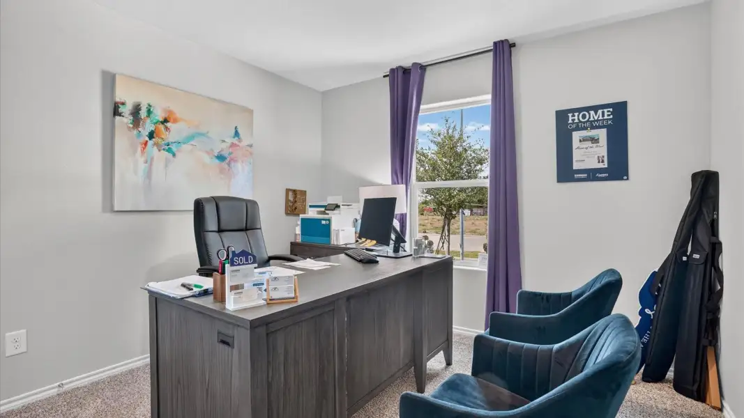 Furnished interior in a model home at Blackbird Estates in Mineral Wells (Image 22).