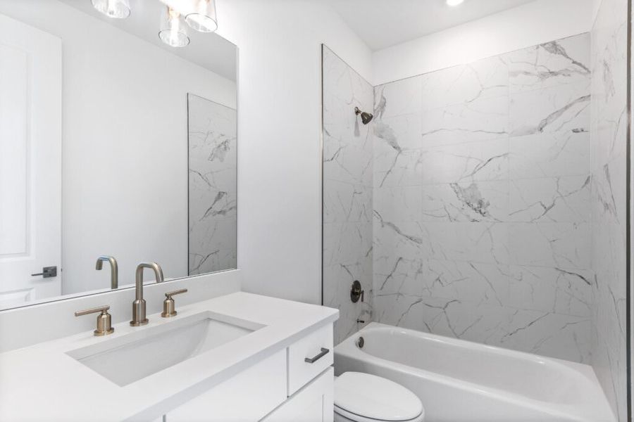 Furnished interior in a model home at Brizo in Santa Rosa Beach (Image 35).