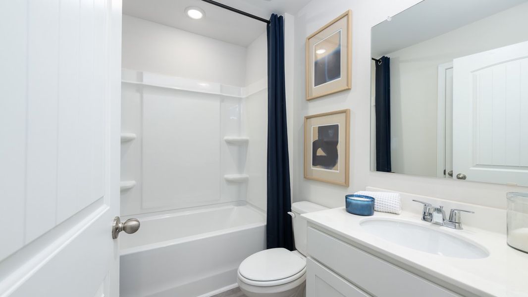 Furnished interior in a model home at Townes at Asbury in Atlanta (Image 27).