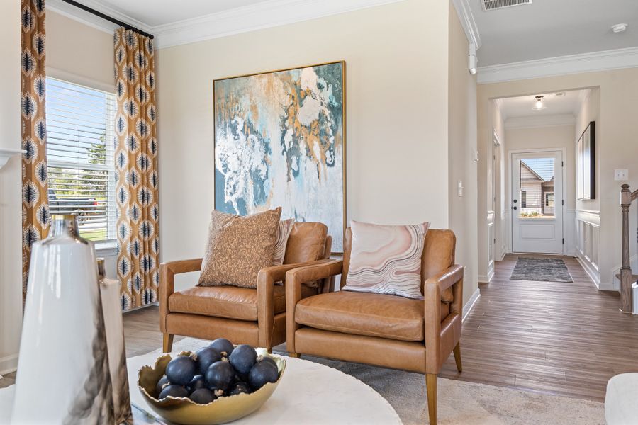 Furnished interior in a model home at Vandiver Creek in South Fulton (Image 46).