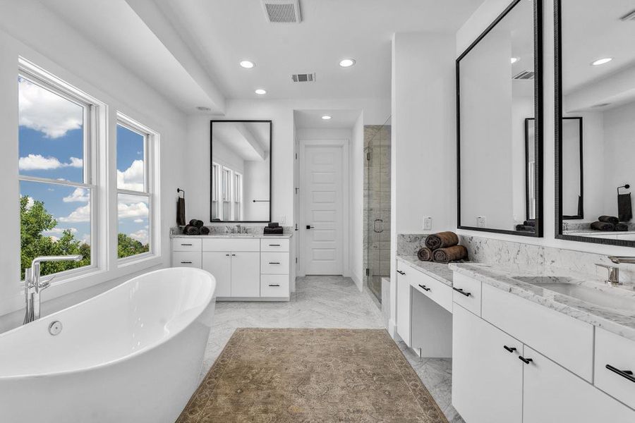 Furnished interior in a model home at Carroll Crest in Carrollton (Image 15).