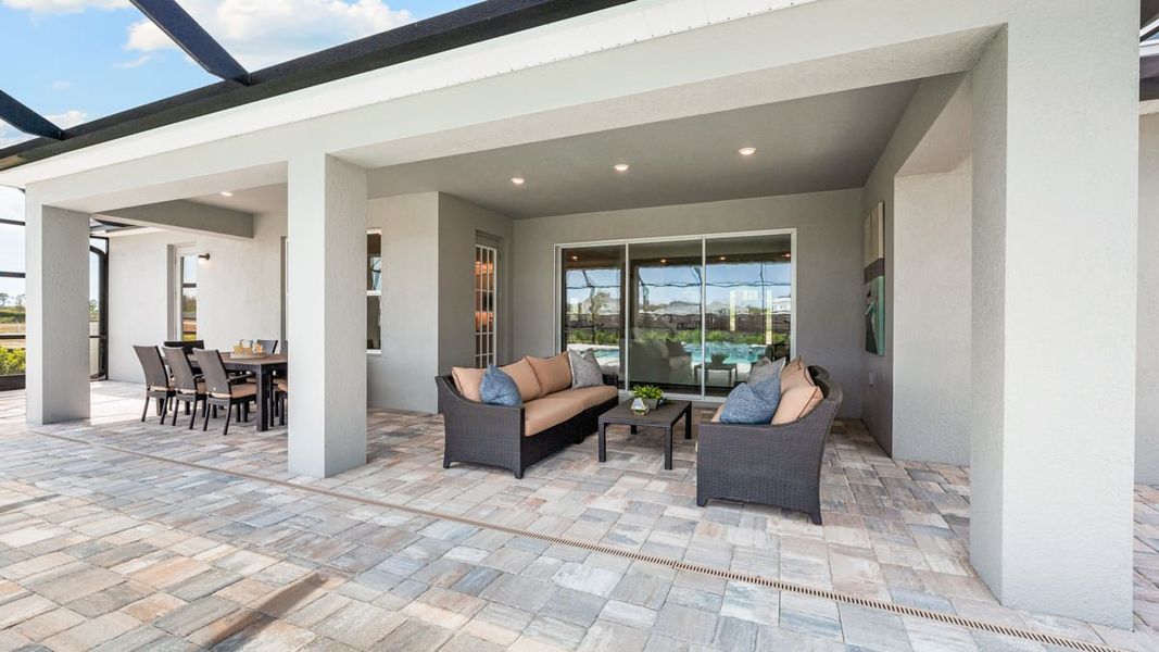 Furnished interior in a model home at Victoria Lakes in Odessa (Image 27). Furnished interior in a model home at Victoria Lakes in Odessa (Image 27).