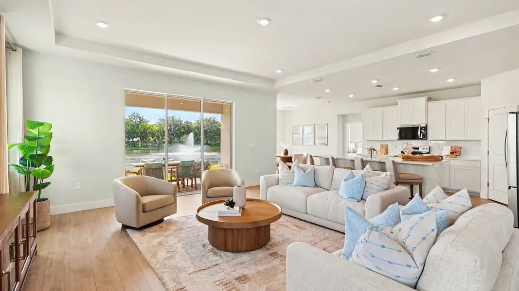 Furnished interior in a model home at Harbor Lake Estates in Titusville (Image 6). Furnished interior in a model home at Harbor Lake Estates in Titusville (Image 6).