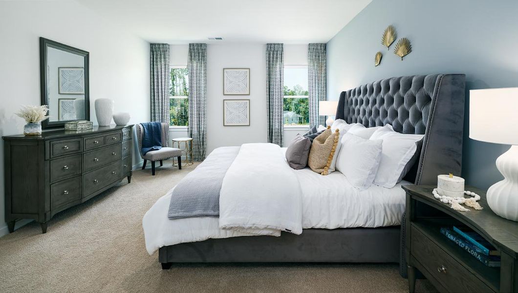 Furnished interior in a model home at Sonoma Hills in Charlotte (Image 15).