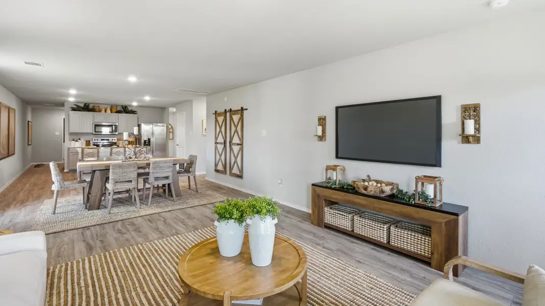 Furnished interior in a model home at Hidden Trails in Belton (Image 25).