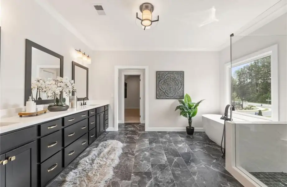 Furnished interior in a model home at Oak Grove in Marietta (Image 9).