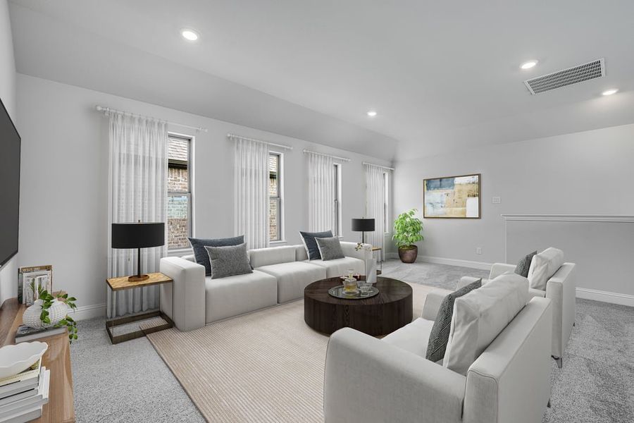 Furnished interior in a model home at The Ranch at Uptown Celina 40s in Celina (Image 30).