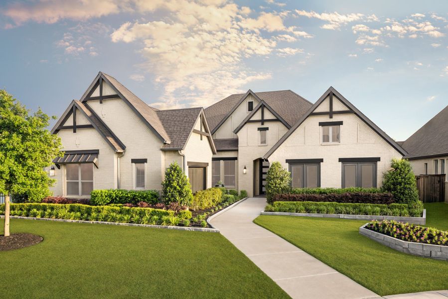 Front exterior of a home in the Mustang Lakes community, located in McKinney, TX (Image 5).