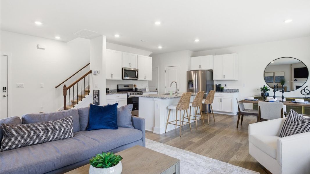 Furnished interior in a model home at Price's Point in Knoxville (Image 6).