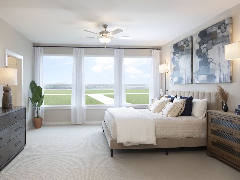 Furnished interior in a model home at Kemah Crossing - Luxe Series in Kemah (Image 16).