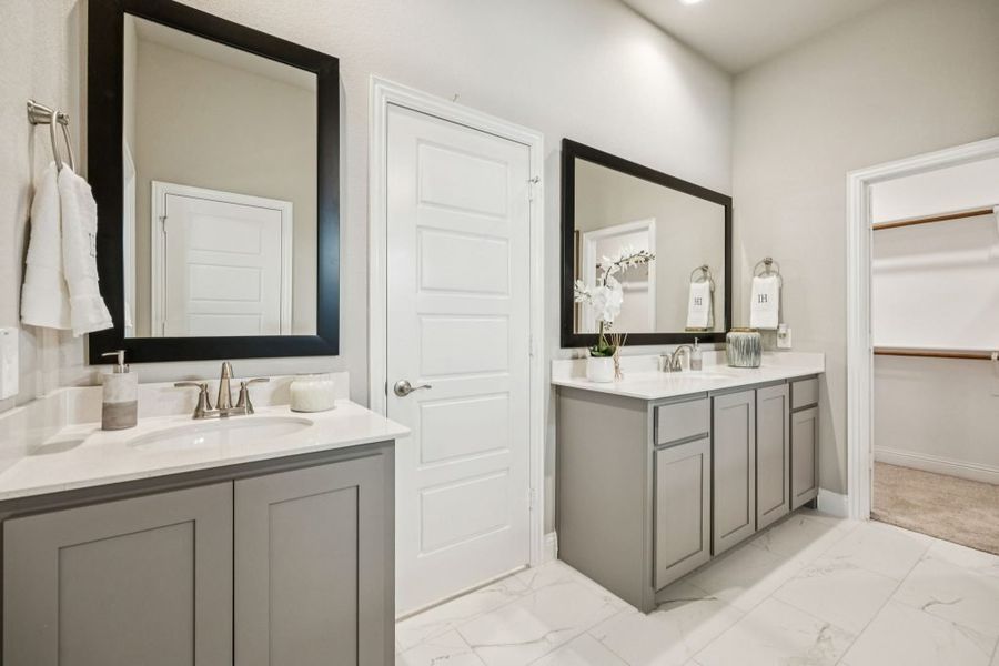 Furnished interior in a model home at Timberbrook in Justin (Image 33).