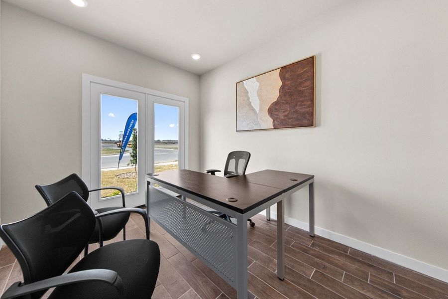 Furnished interior in a model home at Las Cruces in Alamo (Image 29).