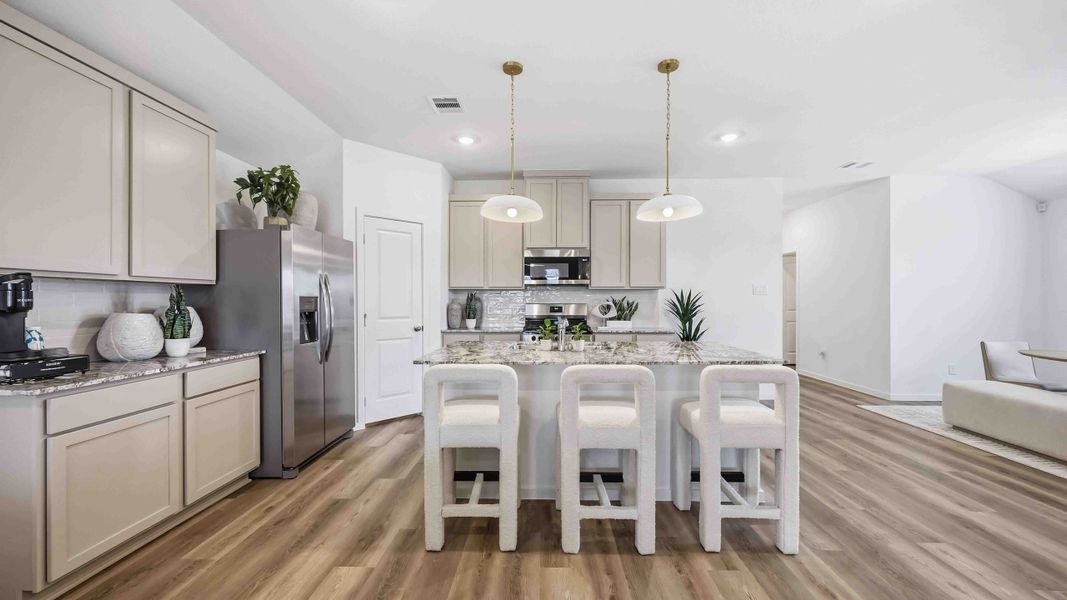 Furnished interior in a model home at Allison Park in Houston (Image 18).