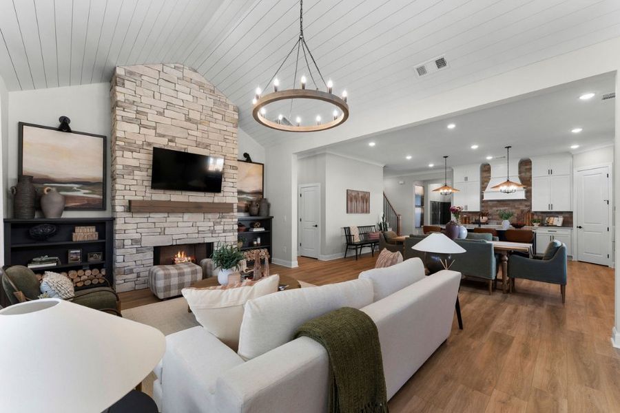 Furnished interior in a model home at Lake Arrowhead in Waleska (Image 6).