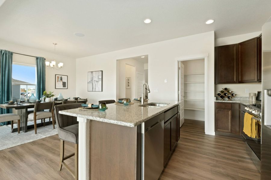 Furnished interior in a model home at Lochbuie Station in Lochbuie (Image 8). Furnished interior in a model home at Lochbuie Station in Lochbuie (Image 8).