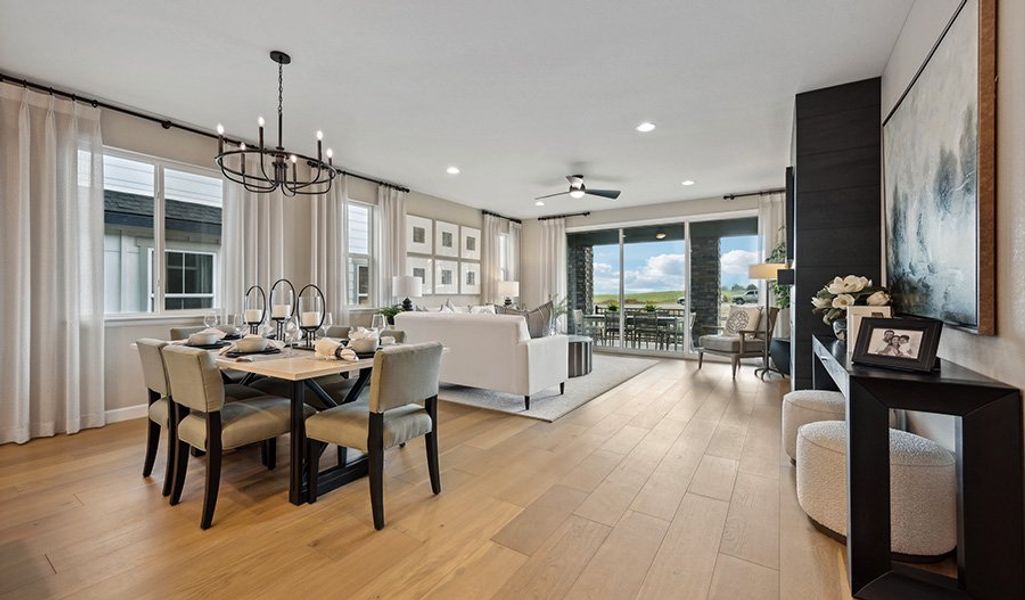 Furnished interior in a model home at Skyline at Parkvale in Littleton (Image 5). Furnished interior in a model home at Skyline at Parkvale in Littleton (Image 5).