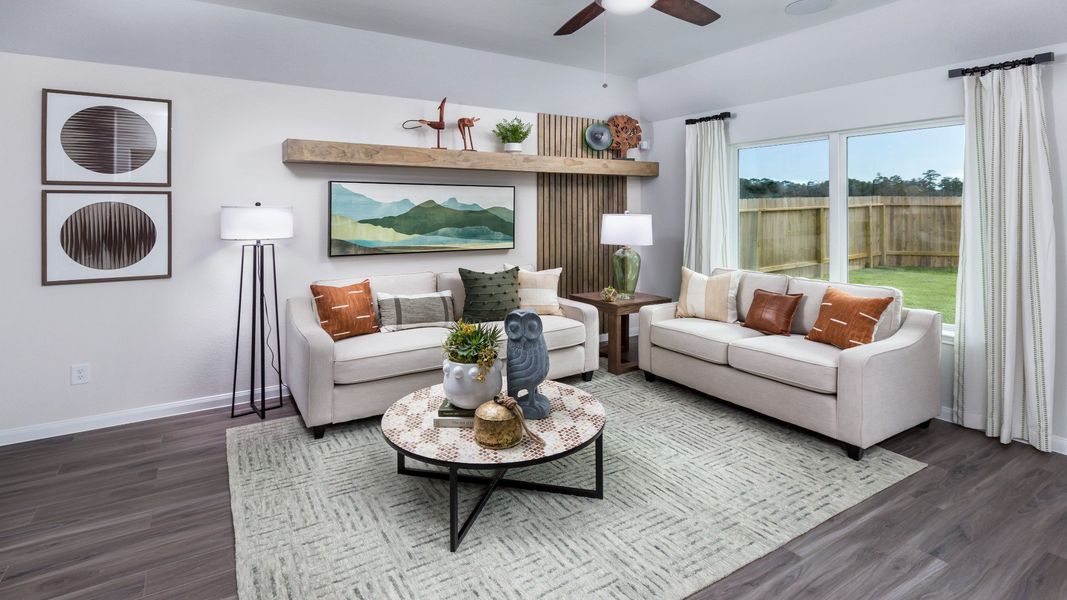 Granger Pines Model Home Family Room