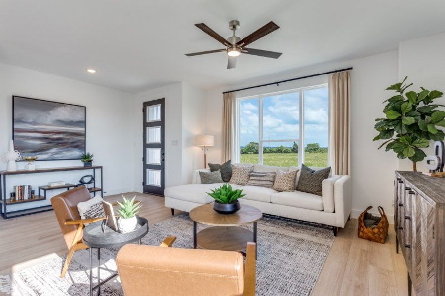 Furnished interior in a model home at Karis in Crowley (Image 8). Furnished interior in a model home at Karis in Crowley (Image 8).