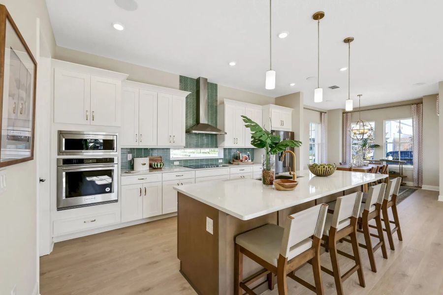 Furnished interior in a model home at Laureate Park 40' in Orlando (Image 28).