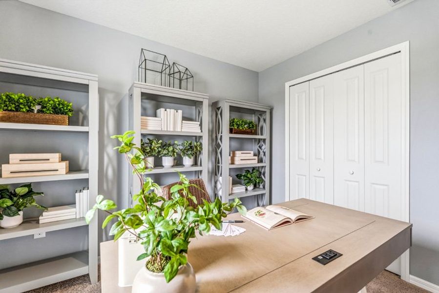 Furnished interior in a model home at Tillman Oaks in Wildwood (Image 8).