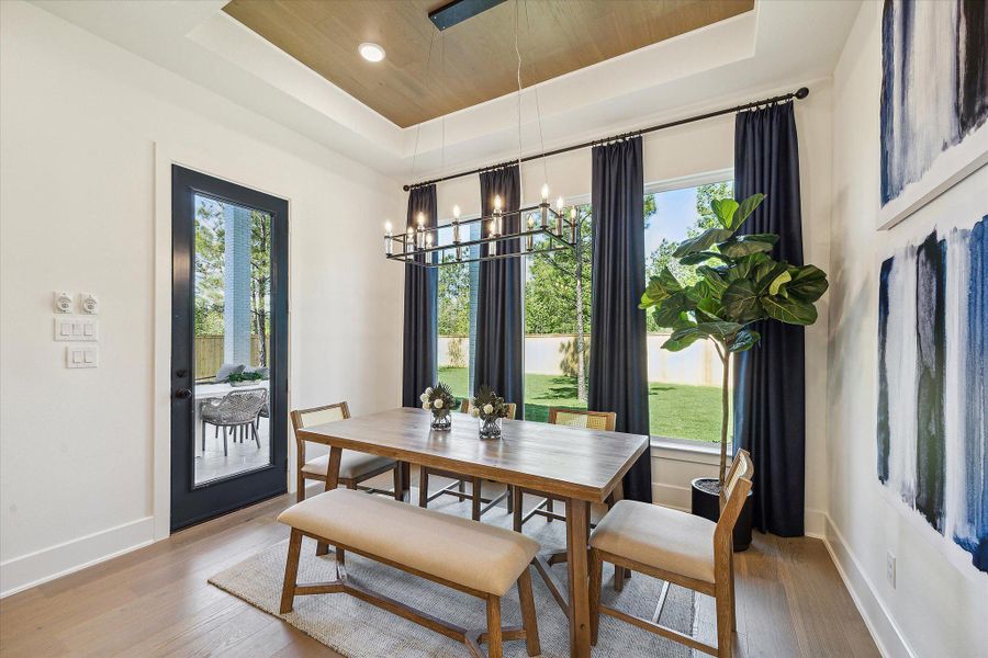 Furnished interior in a model home at Kresston - 65' in Montgomery (Image 14).