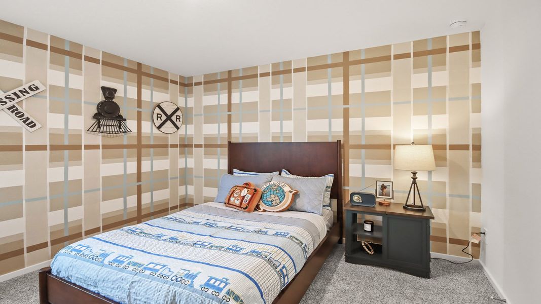 Furnished interior in a model home at New Waverly Station in New Waverly (Image 26).