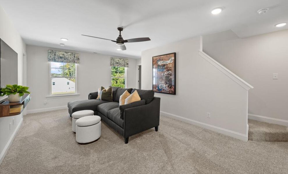 Furnished interior in a model home at Pisgah Park in Kernersville (Image 24).