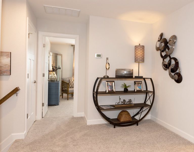 Furnished interior in a model home at The Gables in Moyock (Image 44).