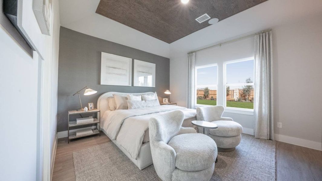 Furnished interior in a model home at The Meadows in Denton (Image 23).