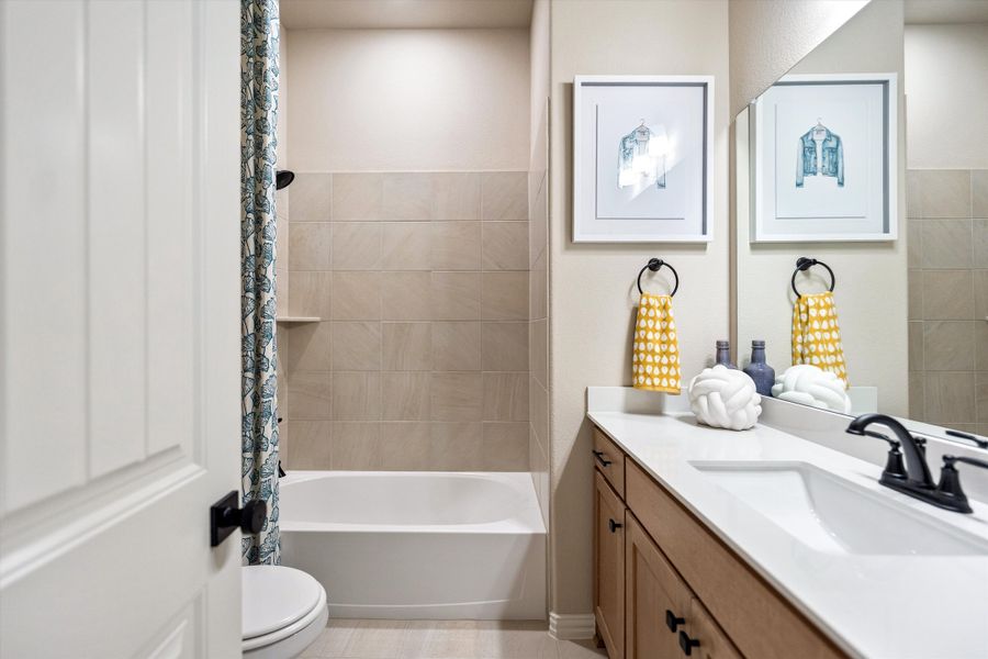 Furnished interior in a model home at Hillview Addition in Decatur (Image 27).