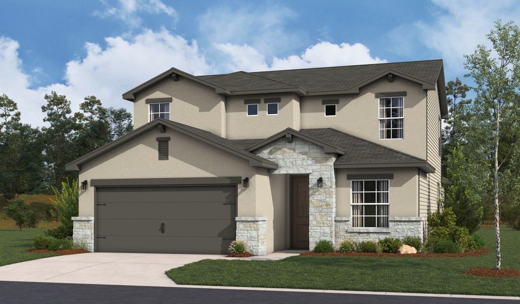 Front exterior of a home in the The Woodlands community, located in Mico, TX (Image 19).