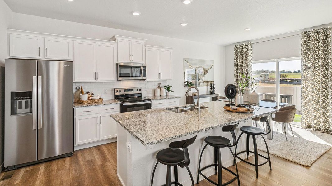 Furnished interior in a model home at Aspen Ranch in Fountain (Image 6).