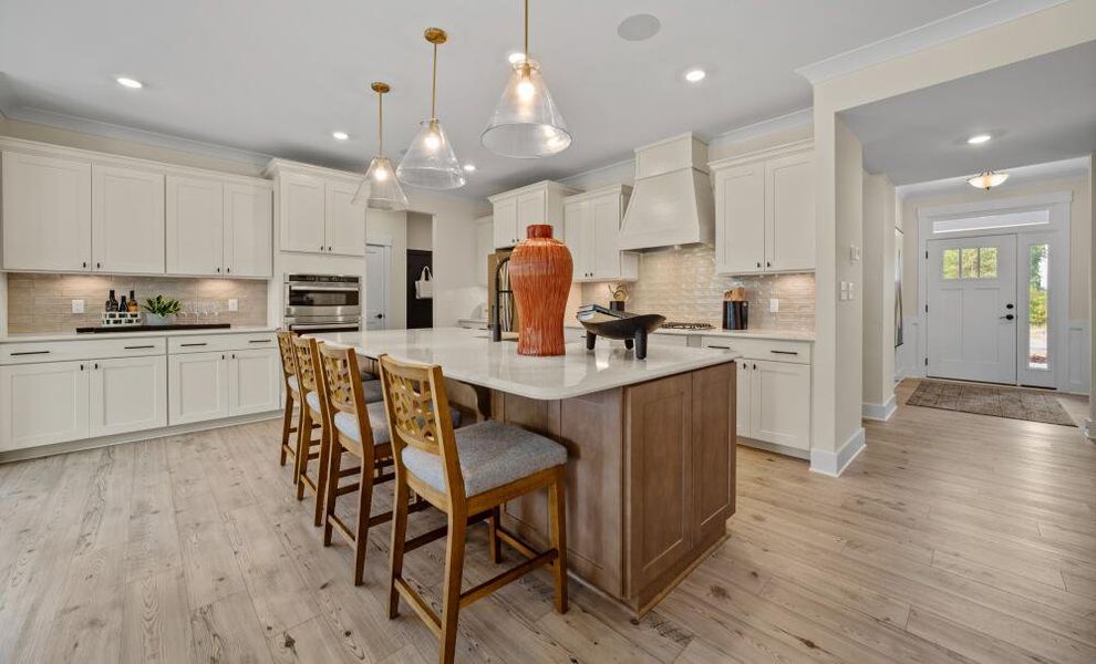 Furnished interior in a model home at Twin Creek Forsyth in Kernersville (Image 6).