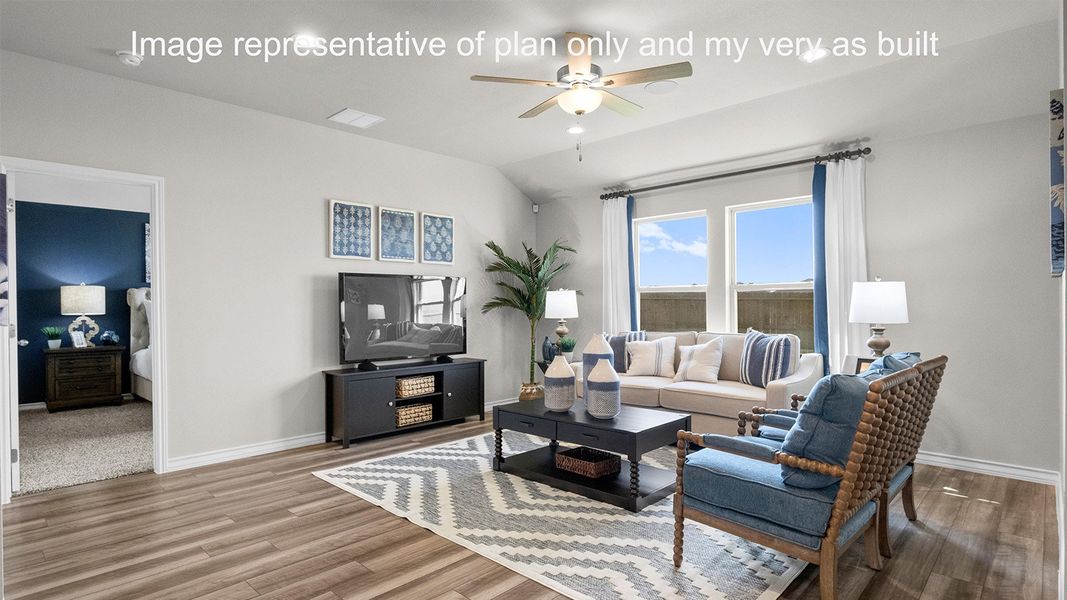Furnished interior in a model home at Starlight Estates in Corpus Christi (Image 4).