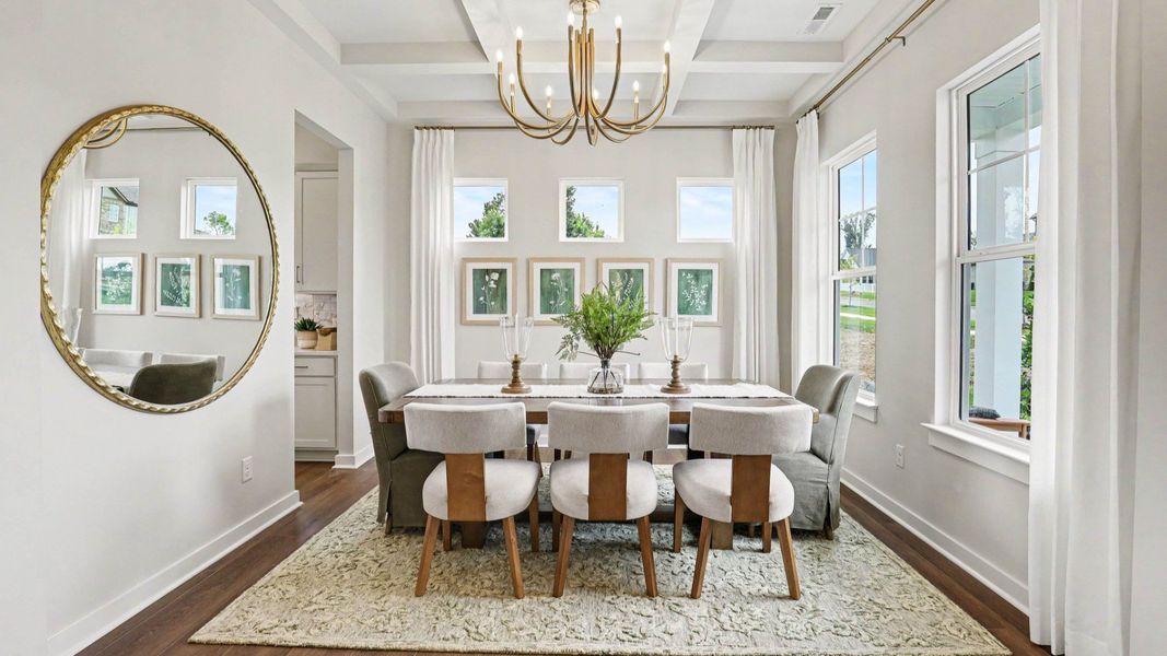 Dedicated dining area with access to front entryway Dedicated dining area with access to front entryway