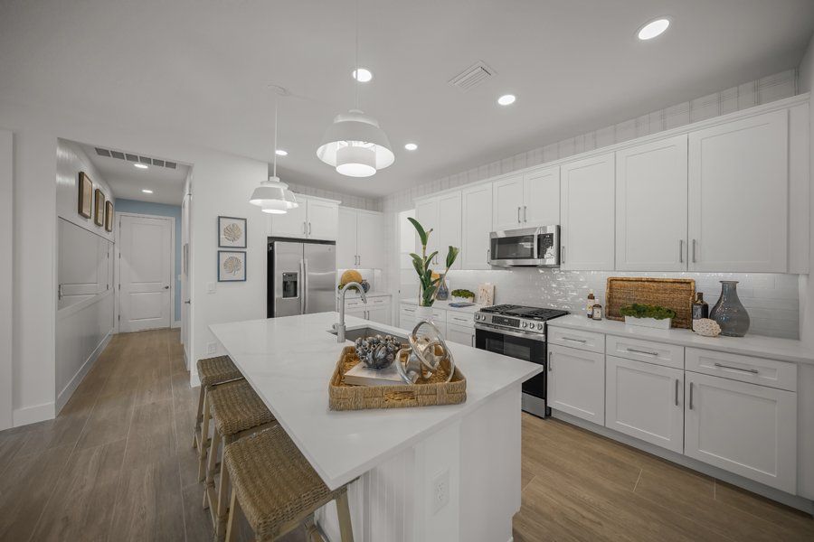 Furnished interior in a model home at Shellstone at Waterside in Sarasota (Image 49).