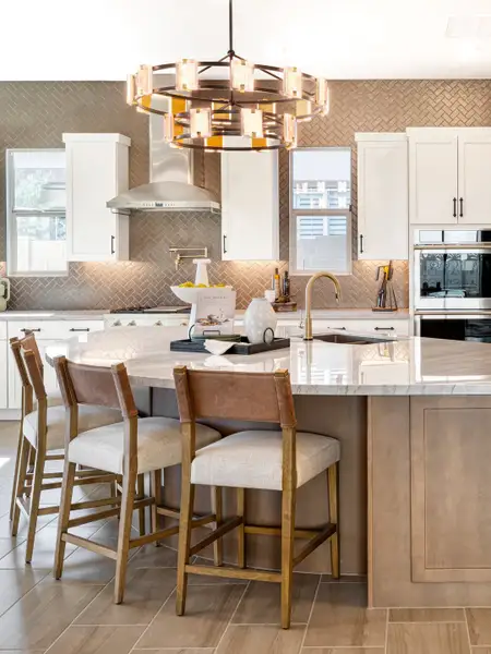 Furnished interior in a model home at Avocet at Waterston Central in Gilbert (Image 7).