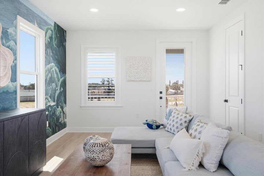 Furnished interior in a model home at Beachview Cove in Ormond Beach (Image 91).